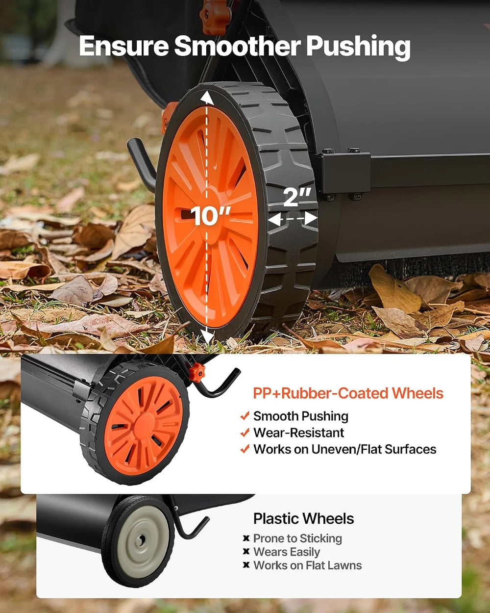 VEVOR Push Lawn Sweeper