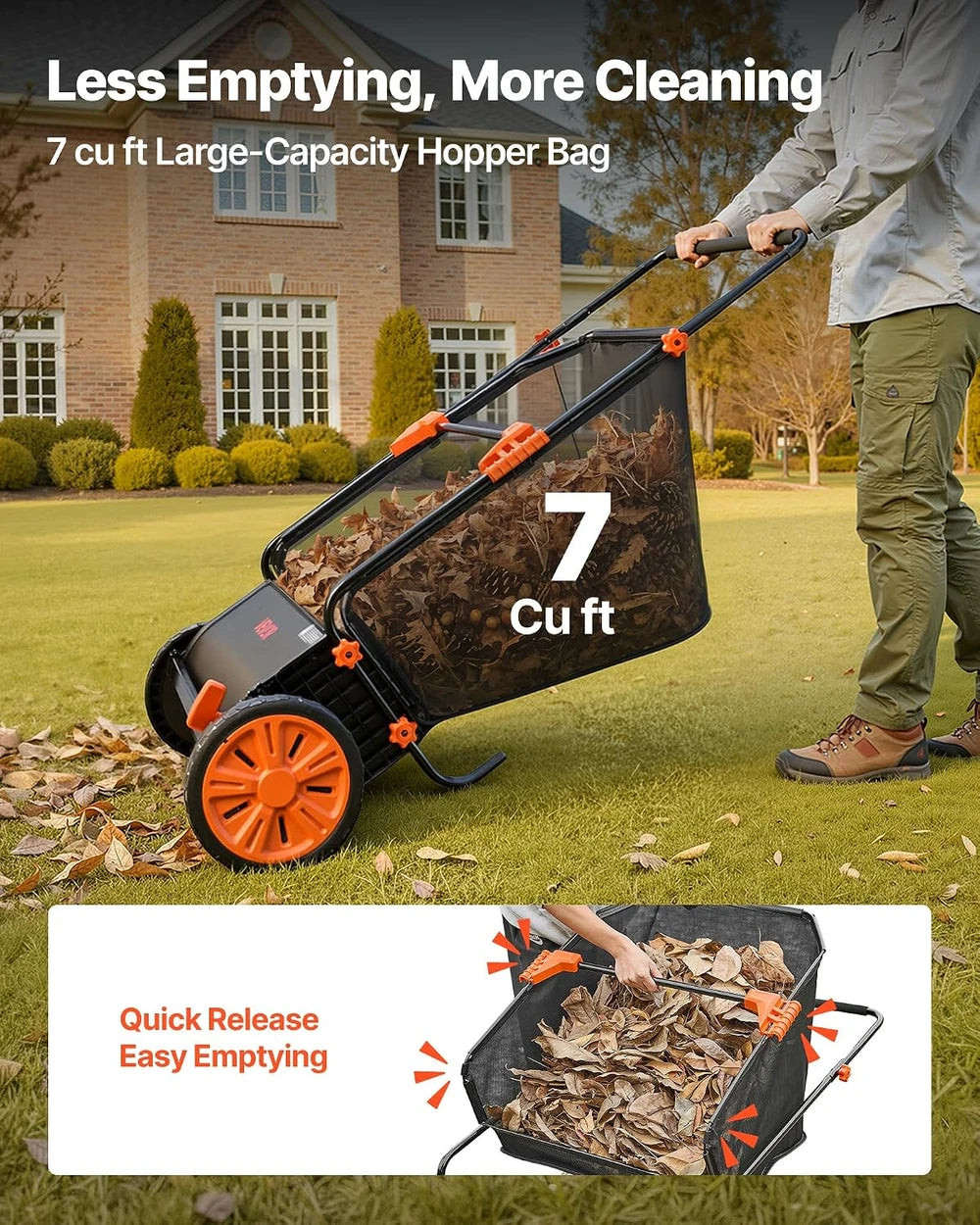 VEVOR Push Lawn Sweeper